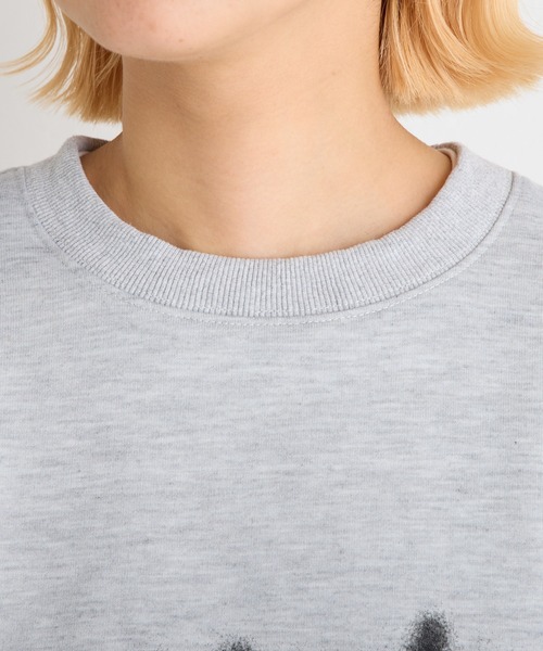 CIAOPANIC TYPY(チャオパニックティピー)の「【UNISEX】スプレーロゴ裏起毛スウェット(スウェット・メンズ・チャコールグレー/グレー/ブラウン・LARGE/MEDIUM)」の12枚目の写真