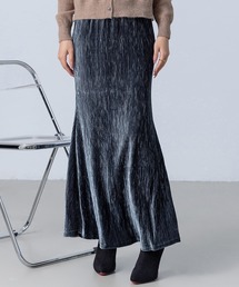 DAY CLOSET | レディース ベロアランダムプリーツマーメイドスカート(スカート)