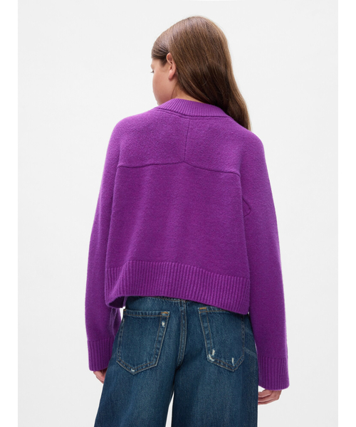 セール】CashSoft カシミヤタッチ オーバーサイズ Vネックセーター