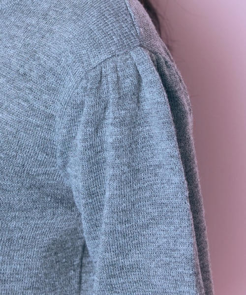 marun（マルン）の「＜大きいサイズ＞ ビジューデザインロングカーディガン marun（カーディガン/ボレロ・レディース・杢グレー/ブラック・5L/4L/3L/LL/L）」の6枚目の写真