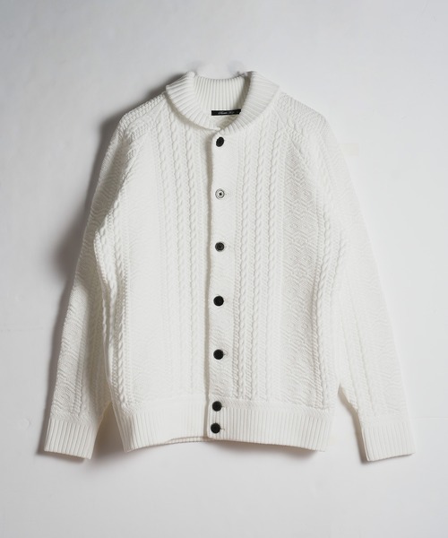 アラン ショールカラー カーディガン（カーディガン/ボレロ）｜RATTLE TRAP（ラトルトラップ）