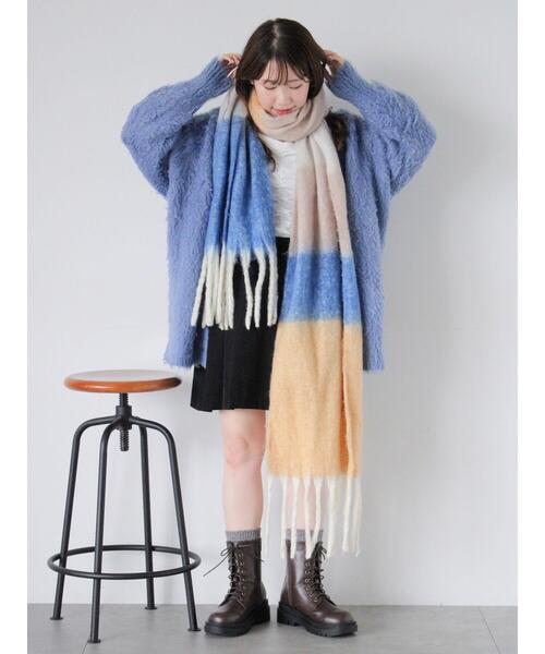 ehka sopo（エヘカソポ）の「Vネックモンスターカーディガン（カーディガン/ボレロ・レディース・ピンク/ブルー/キナリ/ミント・F）」の21枚目の写真