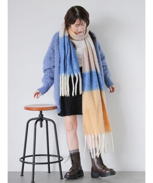 ehka sopo（エヘカソポ）の「Vネックモンスターカーディガン（カーディガン/ボレロ・レディース・ピンク/ブルー/キナリ/ミント・F）」の22枚目の写真