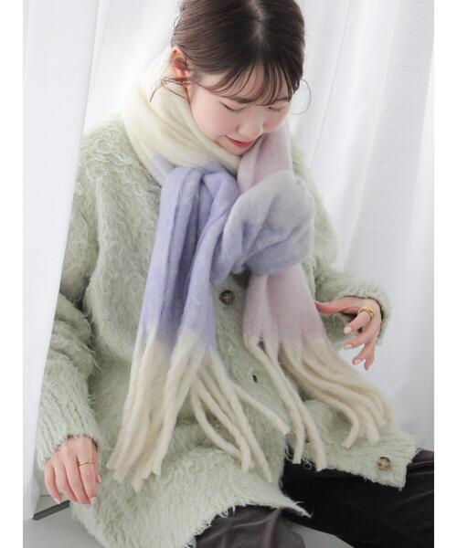 ehka sopo（エヘカソポ）の「Vネックモンスターカーディガン（カーディガン/ボレロ・レディース・ピンク/ブルー/キナリ/ミント・F）」の10枚目の写真