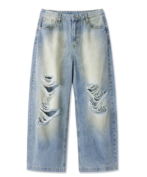 ★OY★VINTAGE WIDE VOLUME PANTS - WASHED BLUE★正規品/人気 OY/オーワイ』VINTAGE WIDE VOLUME PANTS/ヴィンテージワイド