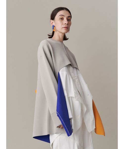 UN3D.（アンスリード）の「MULTICOLOR 2WAY CAPE TOP / マルチカラー