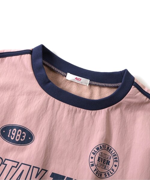 algy（アルジー）の「あったかゲームロゴワンピ（ワンピース・キッズ・ピンク/オフホワイト/ブラック・SMALL/MEDIUM/X-SMALL/XX-SMALL）」の8枚目の写真