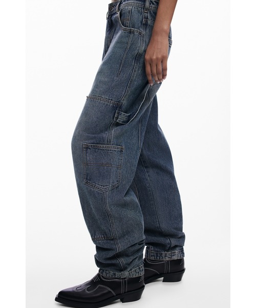 Desigual(デシグアル)の「COW デニムロングパンツ(デニムパンツ・レディース・ブルー・44/42/40/38/36/34)」の1枚目の写真