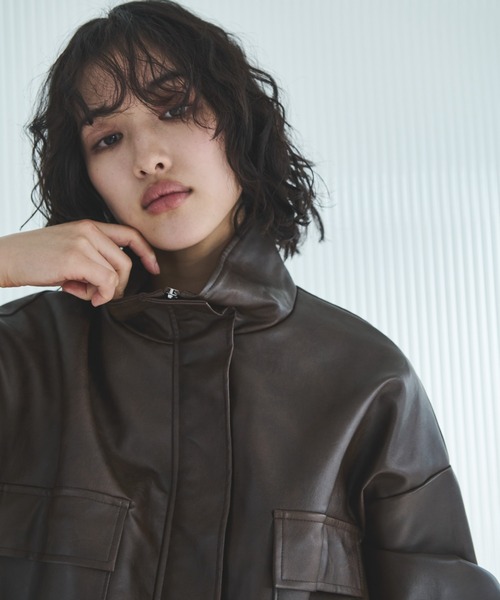 Drawer - マチャット エコレザー ジャケット ブルゾン エコレザージャケット | MACHATT ONLINE STORE