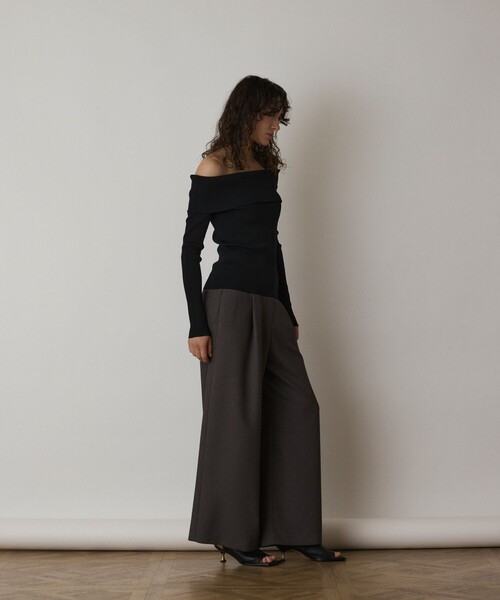 Diagram（ダイアグラム）の「オフショルリブニットトップ（ニット/セーター・レディース・ブラック/その他1/レッド・36）」の22枚目の写真