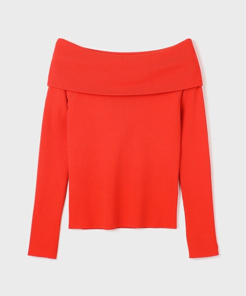 Diagram（ダイアグラム）の「オフショルリブニットトップ（ニット/セーター・レディース・ブラック/その他1/レッド・36）」の10枚目の写真