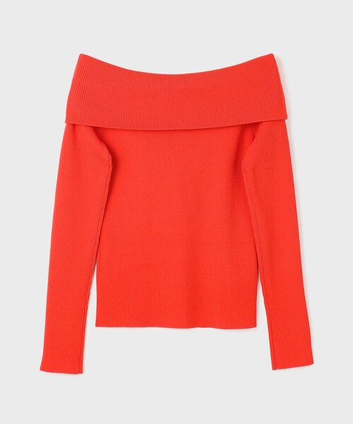 Diagram（ダイアグラム）の「オフショルリブニットトップ（ニット/セーター・レディース・ブラック/その他1/レッド・36）」の11枚目の写真