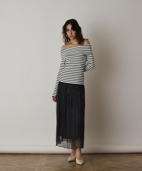 Diagram（ダイアグラム）の「オフショルリブニットトップ（ニット/セーター・レディース・ブラック/その他1/レッド・36）」の14枚目の写真