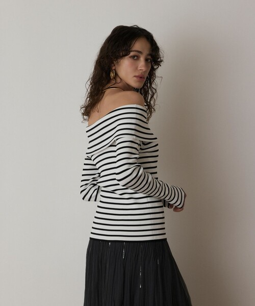 Diagram（ダイアグラム）の「オフショルリブニットトップ（ニット/セーター・レディース・ブラック/その他1/レッド・36）」の16枚目の写真