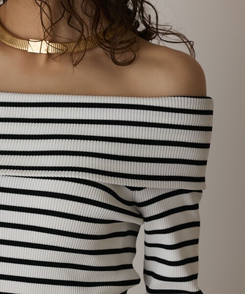 Diagram（ダイアグラム）の「オフショルリブニットトップ（ニット/セーター・レディース・ブラック/その他1/レッド・36）」の19枚目の写真