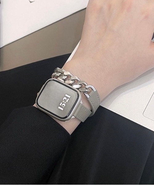 Burner(バーナー)の「【OKUOKU 0909】Apple Watch Band アップルウォッチ バンド 替えベルト くすみカラー oku-awatch-693312473109-36 Yy【RBTS】(デジタル腕時計・レディース・キャメル/ライトアッシュグレー/アッシュグレー/グレイッシュベージュ/ブラック/アイボリー・40/44)」の5枚目の写真
