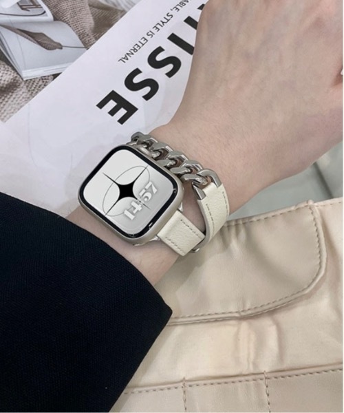 Burner(バーナー)の「【OKUOKU 0909】Apple Watch Band アップルウォッチ バンド 替えベルト くすみカラー oku-awatch-693312473109-36 Yy【RBTS】(デジタル腕時計・レディース・キャメル/ライトアッシュグレー/アッシュグレー/グレイッシュベージュ/ブラック/アイボリー・40/44)」の2枚目の写真