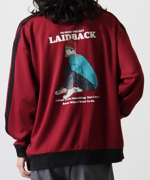 Red Cap Girl（レッドキャプガール）の「RED CAP GIRL ジャージRCGバックプリントトラックジャケット（ジャージ・メンズ・アイボリー/ブラック/ワイン・M/L）」の3枚目の写真