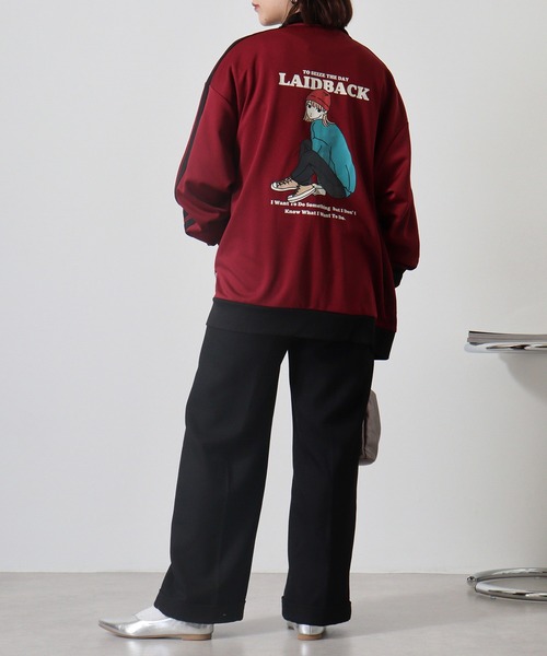 Red Cap Girl（レッドキャプガール）の「RED CAP GIRL ジャージRCGバックプリントトラックジャケット（ジャージ・メンズ・アイボリー/ブラック/ワイン・M/L）」の15枚目の写真