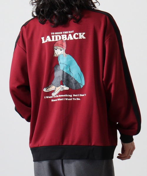 Red Cap Girl（レッドキャプガール）の「RED CAP GIRL ジャージRCGバックプリントトラックジャケット（ジャージ・メンズ・アイボリー/ブラック/ワイン・M/L）」の7枚目の写真