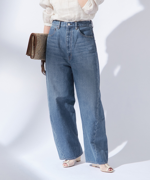 journal standard L'essage(ジャーナルスタンダードレサージュ)の「アンティークデニム ギャザーパンツ(デニムパンツ・レディース・ブルー・38/36)」の17枚目の写真