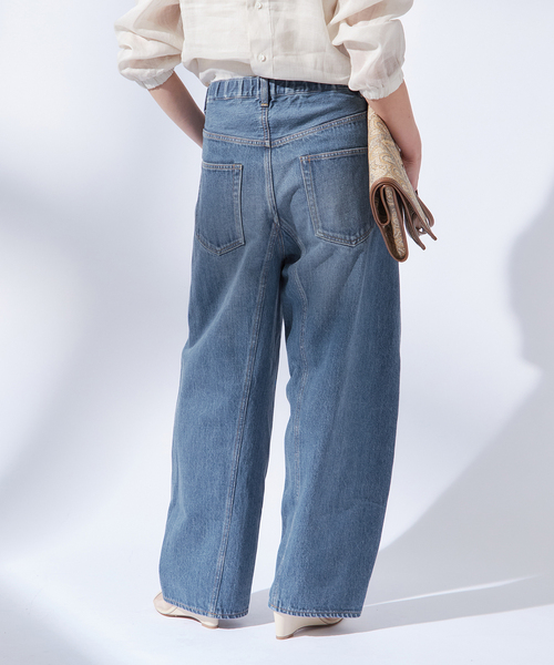 journal standard L'essage(ジャーナルスタンダードレサージュ)の「アンティークデニム ギャザーパンツ(デニムパンツ・レディース・ブルー・38/36)」の15枚目の写真