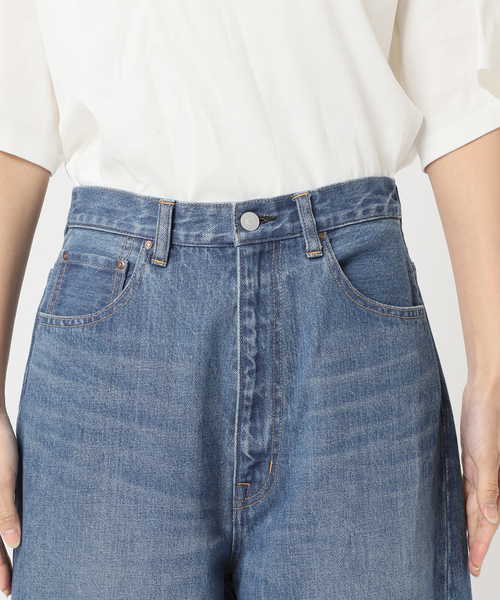 journal standard L'essage(ジャーナルスタンダードレサージュ)の「アンティークデニム ギャザーパンツ(デニムパンツ・レディース・ブルー・38/36)」の9枚目の写真