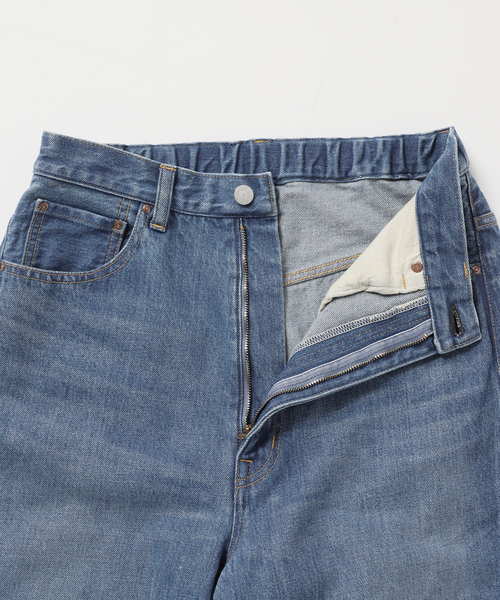journal standard L'essage(ジャーナルスタンダードレサージュ)の「アンティークデニム ギャザーパンツ(デニムパンツ・レディース・ブルー・38/36)」の2枚目の写真