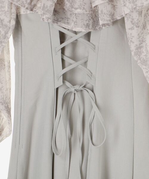 MAJESTIC LEGON(マジェスティックレゴン)の「ウエストきゅっとオフショルワンピ(ワンピース・レディース・ブラック系その他/ベージュ系その他2/ブルー系その他2・SMALL/X-SMALL/MEDIUM/LARGE)」の8枚目の写真