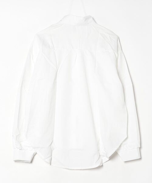 Per sist ence（パーシエンス）の「ビッグシルエットシャツ（シャツ/ブラウス・レディース・ベージュ/ブラック/ホワイト・MEDIUM/LARGE/SMALL）」の4枚目の写真