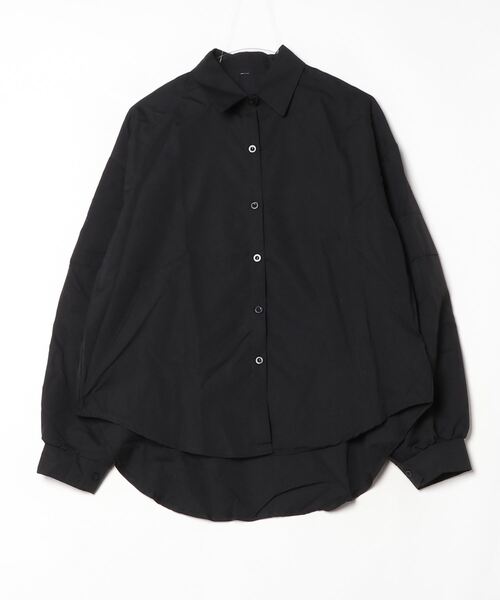 Per sist ence（パーシエンス）の「ビッグシルエットシャツ（シャツ/ブラウス・レディース・ベージュ/ブラック/ホワイト・MEDIUM/LARGE/SMALL）」の6枚目の写真