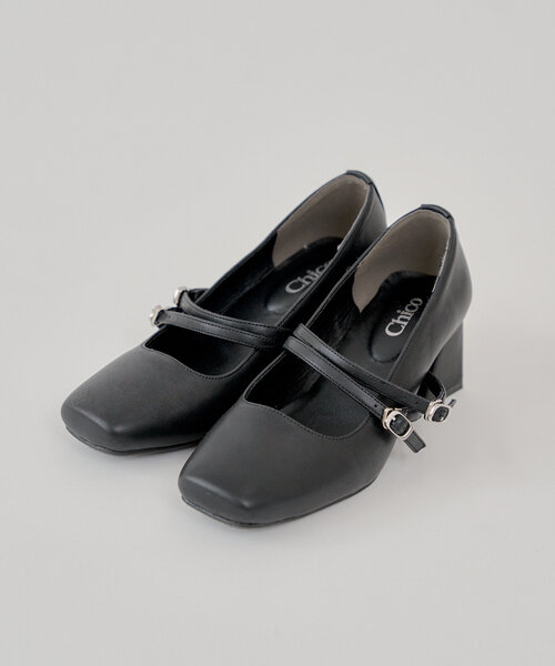 Chico（チコ）の「【3サイズ展開】ヒールバレエシューズ（パンプス・レディース・ブラック/ピンクベージュ/アイボリー/ブラック系その他・SMALL/MEDIUM/LARGE）」の3枚目の写真