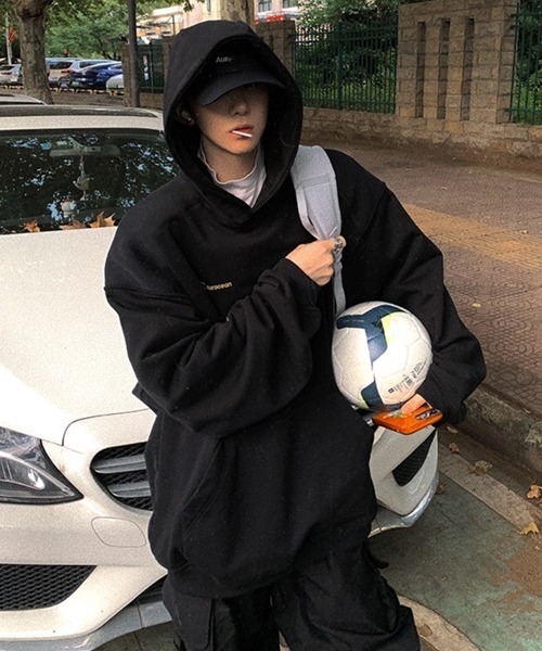 NOWLE（ノウル）の「【NOWLE】スポーツミックス プルオーバー パーカー（パーカー・メンズ・ブラック・X-LARGE/MEDIUM/LARGE）」の11枚目の写真