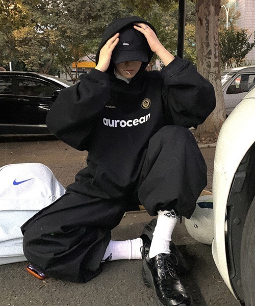 NOWLE（ノウル）の「【NOWLE】スポーツミックス プルオーバー パーカー（パーカー・メンズ・ブラック・X-LARGE/MEDIUM/LARGE）」の14枚目の写真
