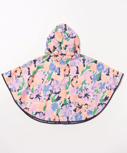 MR(まる)の「レトロフラワー・アートチェックレインポンチョ(レインコート/ポンチョ・キッズ・オレンジ/ピンク・M/S)」の20枚目の写真