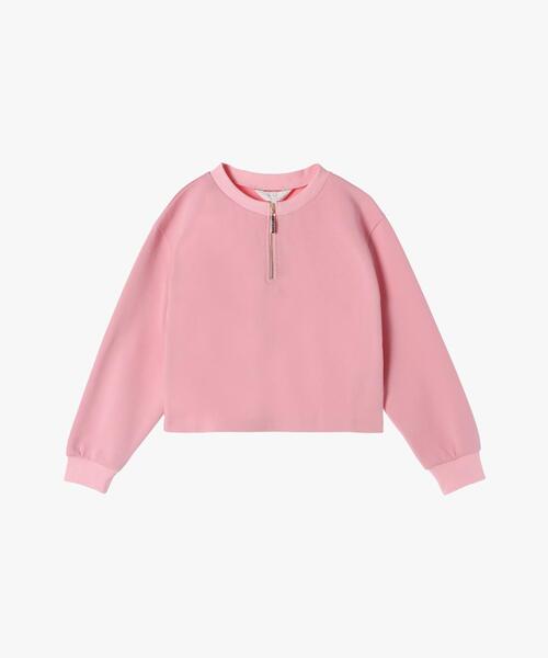 To b. by agnes b.（トゥービーバイアニエスベー）の「ハーフジッププルオーバー（Tシャツ/カットソー・レディース・ピンク・38/40）」の2枚目の写真