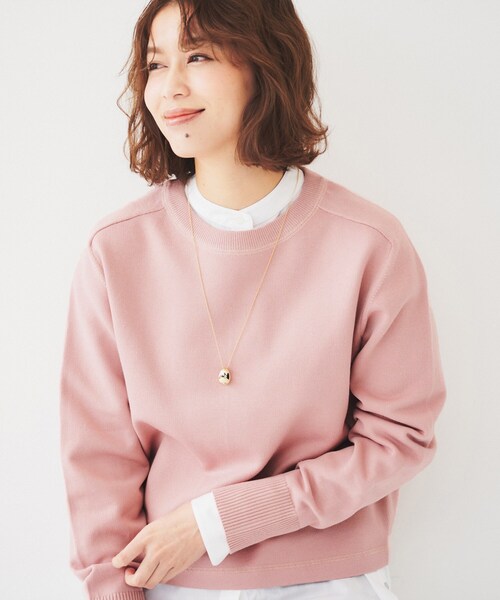 美品 アンタイトル アルパカ モヘヤ混 ドルマンスリーブ ニットプルオーバー セール】【オンオフ使える】ドルマンスリーブ ニットプルオーバー