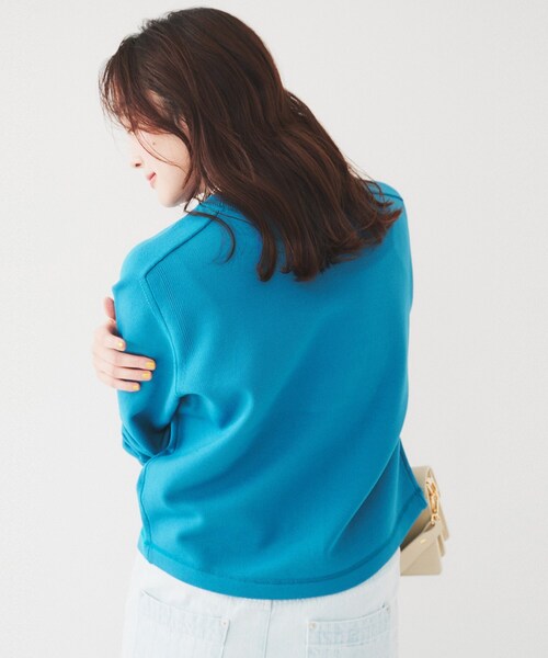 UNTITLED（アンタイトル）の「【オンオフ使える】ドルマンスリーブニット（ニット/セーター・レディース・ライトグレー/チャコールグレー/ベビーピンク/ブルーグリーン・44/00/02/04/48）」の18枚目の写真