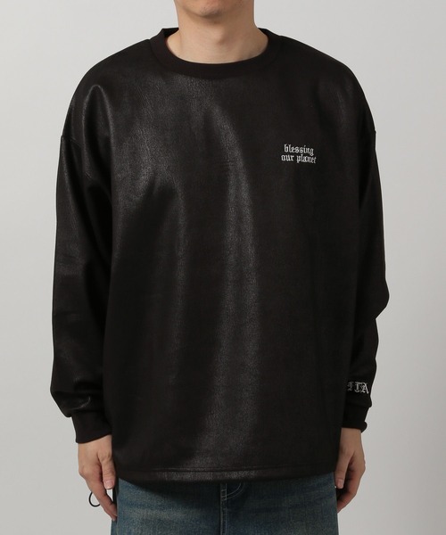 LAKOLE(ラコレ)の「レザーライク刺繍プルオーバー / 283705(Tシャツ/カットソー・メンズ・アクア/アイボリー/ブラック・X-LARGE/LARGE/MEDIUM)」の14枚目の写真