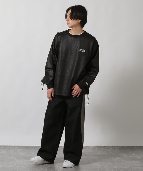 LAKOLE(ラコレ)の「レザーライク刺繍プルオーバー / 283705(Tシャツ/カットソー・メンズ・アクア/アイボリー/ブラック・X-LARGE/LARGE/MEDIUM)」の15枚目の写真
