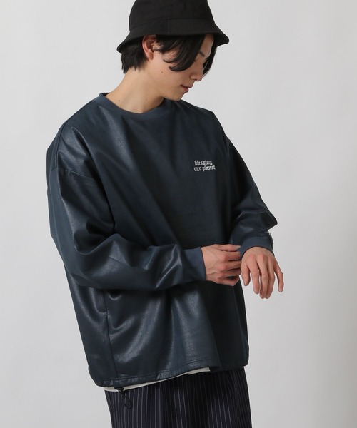 LAKOLE(ラコレ)の「レザーライク刺繍プルオーバー / 283705(Tシャツ/カットソー・メンズ・アクア/アイボリー/ブラック・X-LARGE/LARGE/MEDIUM)」の20枚目の写真