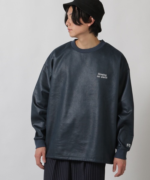 セール】レザーライク刺繍プルオーバー / 283705（Tシャツ/カットソー