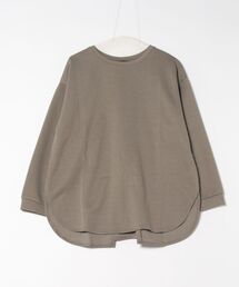 バックリボンデザイン裾ラウンドチュニック