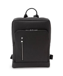 Perfect Suit FActory（パーフェクトスーツファクトリー）の「サフィアーノ調リュックサック　ブラック/ミディアムグレー（バックパック/リュック）」