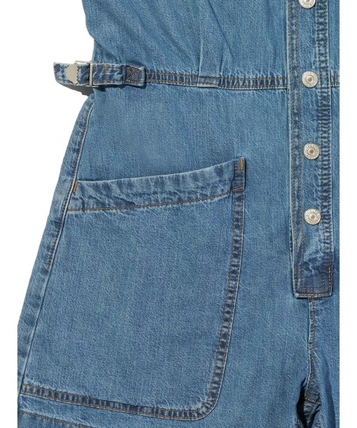 【関税込み】Levi's ブルー ベスト デニム ロンパース Levi's ブルー ベスト デニム ロンパース ブラック | Lyst