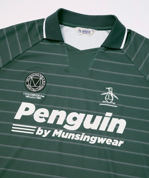 Penguin by Munsingwear（ペンギン バイ マンシングウェア）の「HOME GOLF GAME shirt（Tシャツ/カットソー・メンズ・ブラック/グリーン・M/XL/L）」の6枚目の写真