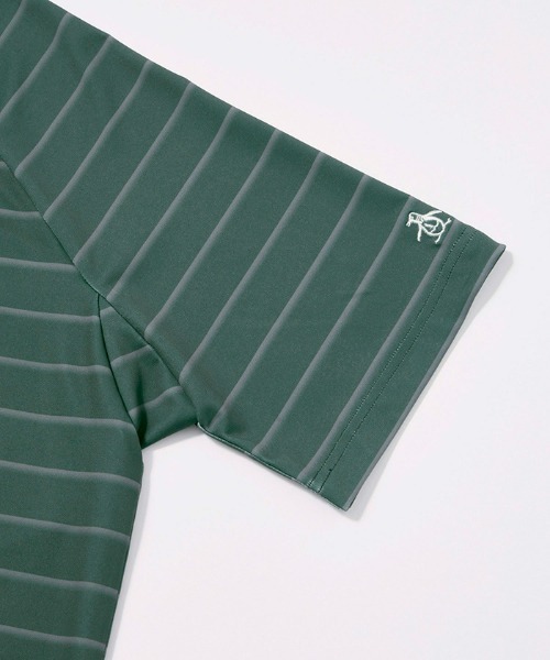 Penguin by Munsingwear（ペンギン バイ マンシングウェア）の「HOME GOLF GAME shirt（Tシャツ/カットソー・メンズ・ブラック/グリーン・M/XL/L）」の7枚目の写真