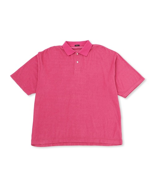 WILD LIFE TAILOR Adam et Rope'(ワイルドテーラーアダムエロペ )の「【WILD LIFE TAILOR】強撚コットンパイルポロシャツ(ポロシャツ・メンズ・ピンク系その他2・L/M)」の1枚目の写真