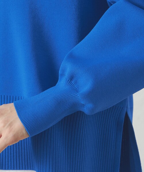 CAST:（キャストコロン）の「【着回し抜群】【25年春夏モデル】フォルムニットブルゾン（カーディガン/ボレロ・レディース・ブルー系その他4/ホワイト/ネイビー・M）」の10枚目の写真