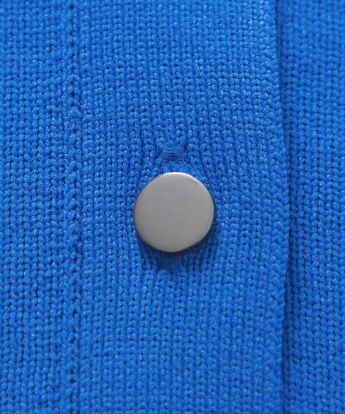 CAST:（キャストコロン）の「【着回し抜群】【25年春夏モデル】フォルムニットブルゾン（カーディガン/ボレロ・レディース・ブルー系その他4/ホワイト/ネイビー・M）」の12枚目の写真